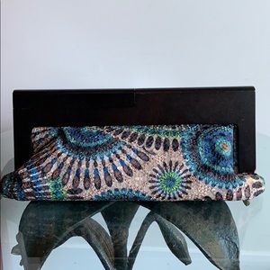 Beautiful woven fabric clutch